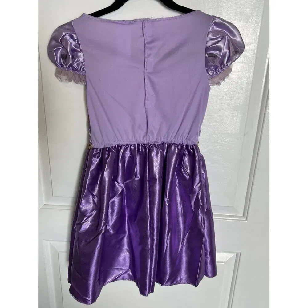 Disney Princess Rapunzel Girls Halloween Pretend Dress Up Play Costume S 4-6 - Picture 8 of 12